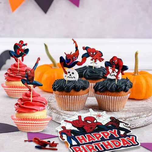 30-Pcs Spiderman Birthday Party Supply Kit